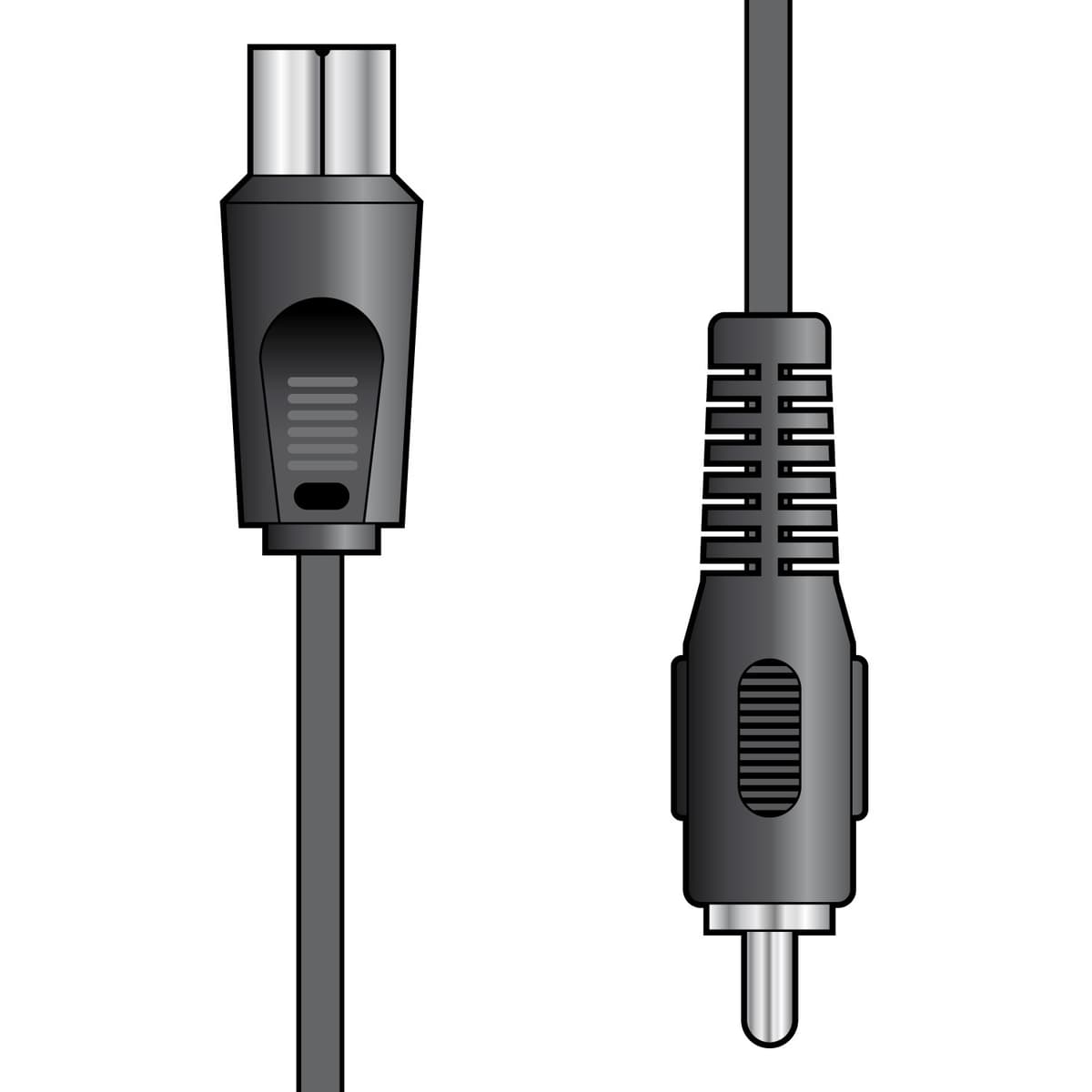 VIDEO LEAD COAXIAL PLUG - RCA PLUG 2.0m