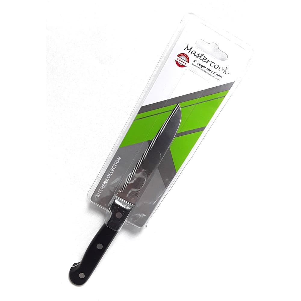 SOV Knives 4" Serated Knife Black Handle