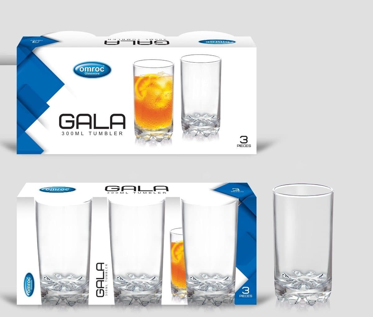 Gala 340ml Glass 3 pcs
