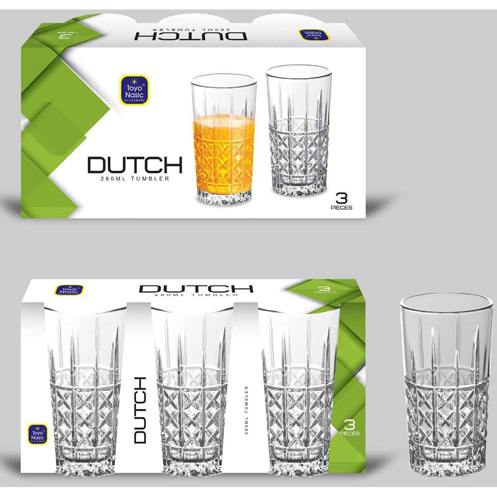 SOV Dutch 280ml Tumbler 3pk