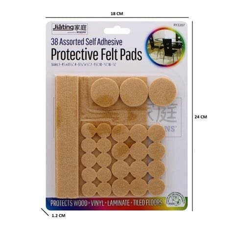 DGI SWDG PROTECTIVE FELT PADS 38 ASST SELF ADHESIVE(12/48)