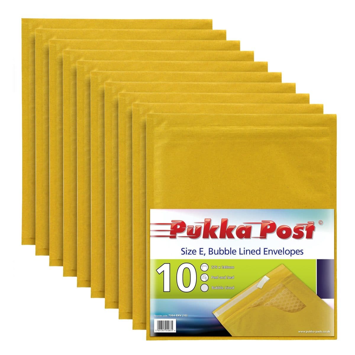 GOLD BUBBLE ENVELOPES 275x240mm