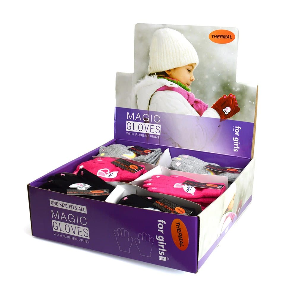 GIRLS THERMAL MAGIC GRIPPER GLOVES
(BOX-48)