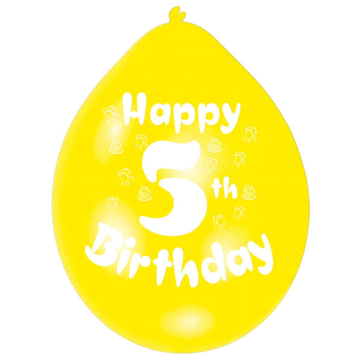 Balloon pk10 22cm 5th Bday