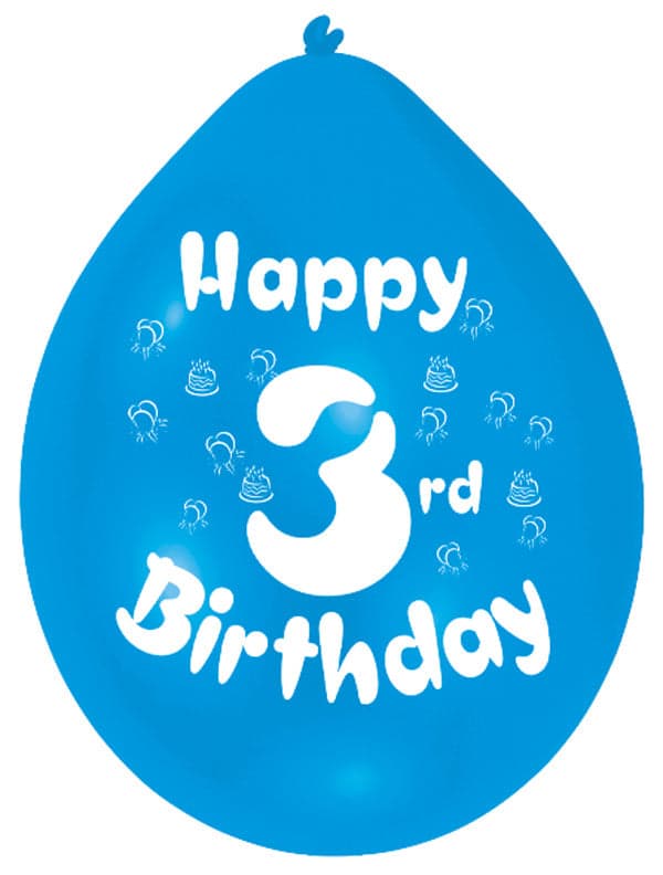 Balloon pk10 22cm 3rd Bday