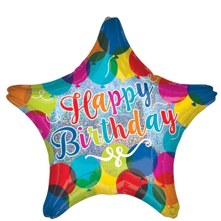 HBD Sparkle Balloons