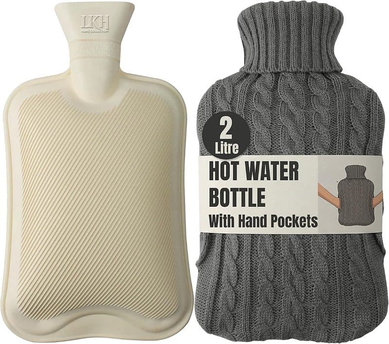 DGI 2L Hot Water Bottle with Knitted Cover & Front Pocket (24)