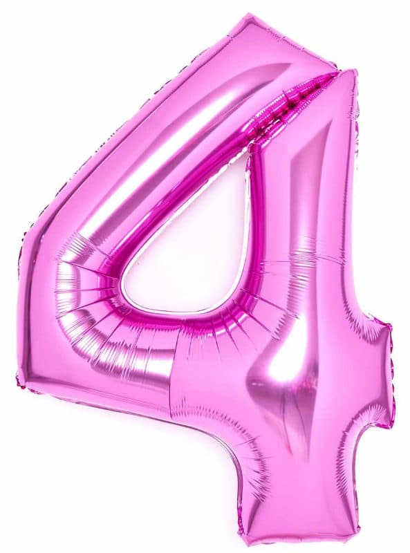 LARGE NUMBER PINK 4