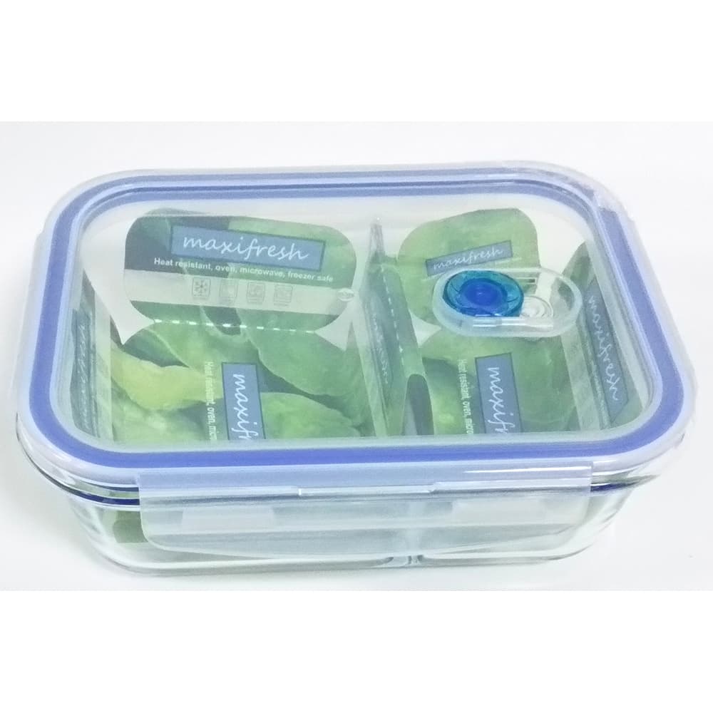 SOV Vented Square Airtight Storage Jar 2 Compartment