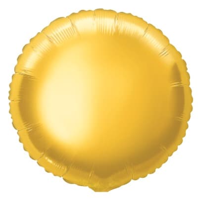 Unique Party 18" Pkg Clssc Gld Rnd Fl Blln