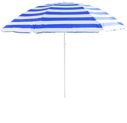 Kandy Toys 34" Rib Liv Beach Parasol Blue/ White With Tilt 2