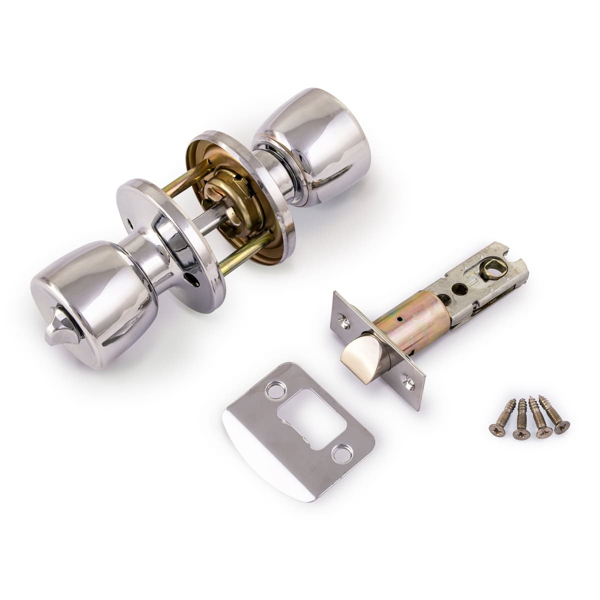Era Privacy Lockset Tulip Chrome Effect