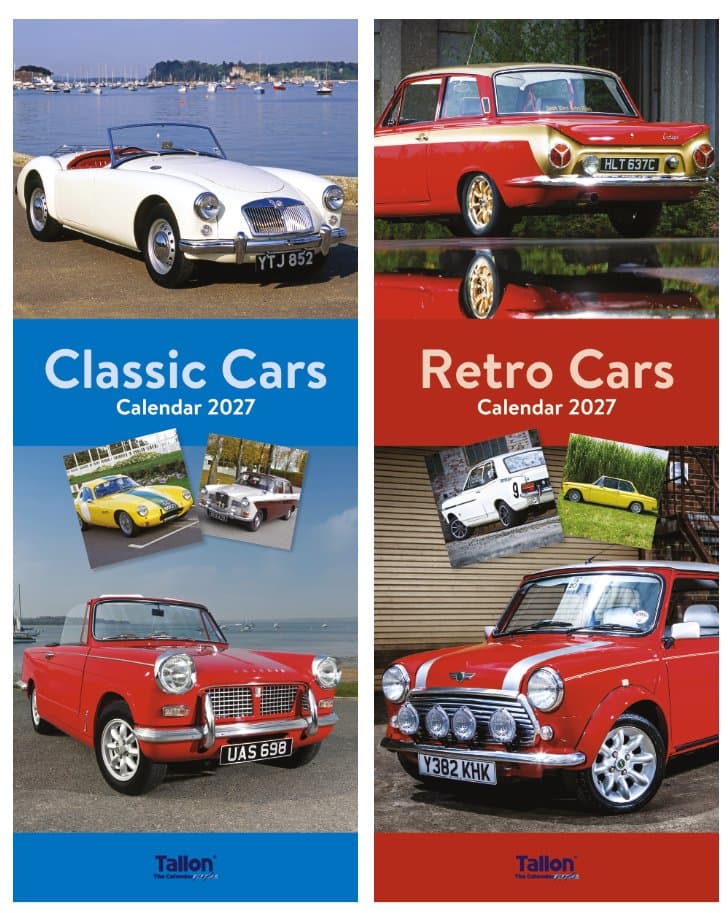 Tallon CALENDAR SUPER SLIM CLASSIC &  RETRO CARS