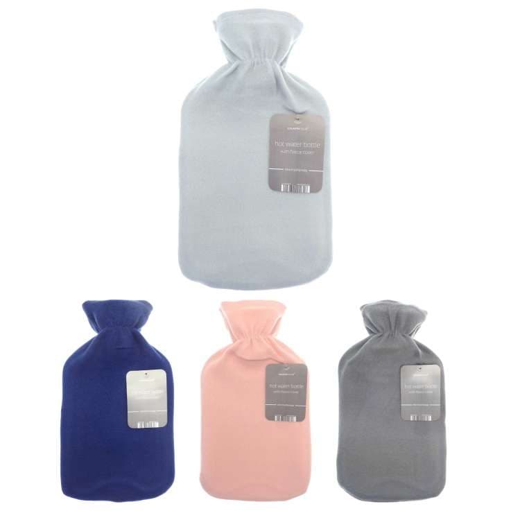 Hot Water Bottles with Everyday Plain Fleece Cover