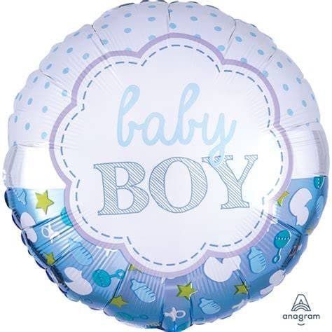 Amscan 18" Baby Boy Scallop Balloon