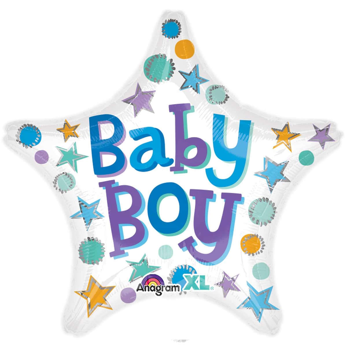 Amscan 18" Baby Boy Star Balloon