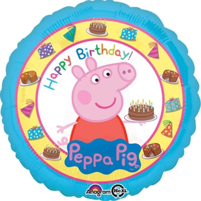 Amscan 18" Peppa Pig Happy Birthday Balloon