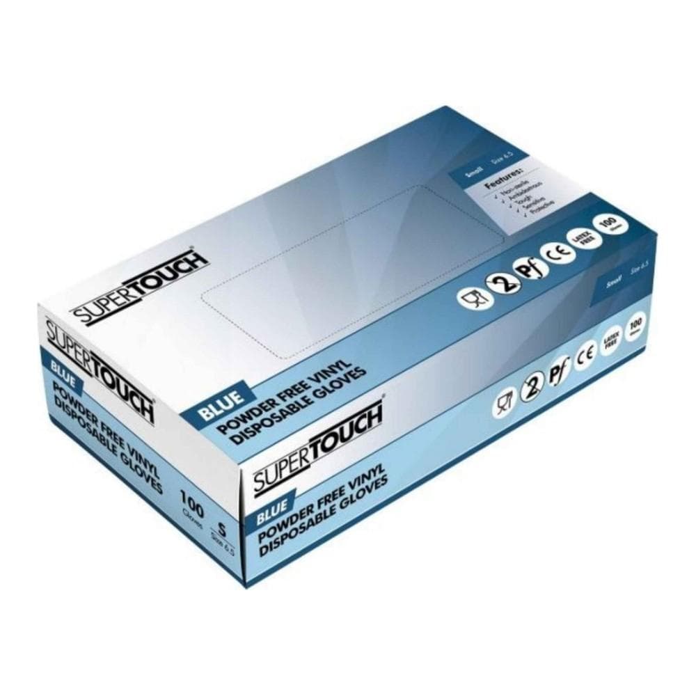 Supertouch Vinyl Blue P/F Small - 10x100