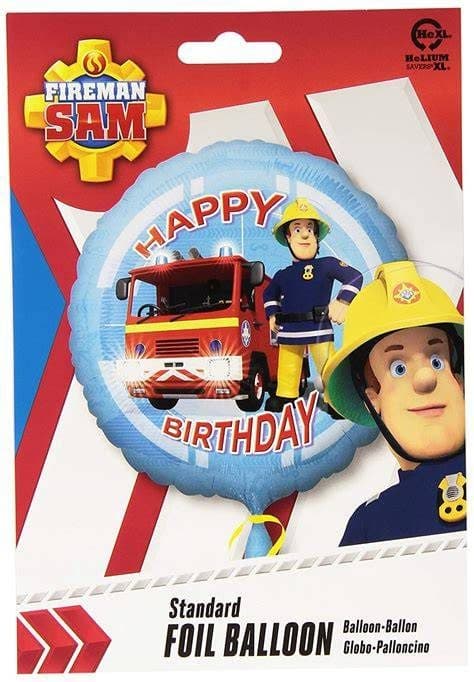 Amscan 18" Fireman Sam Happy Birthday Balloon