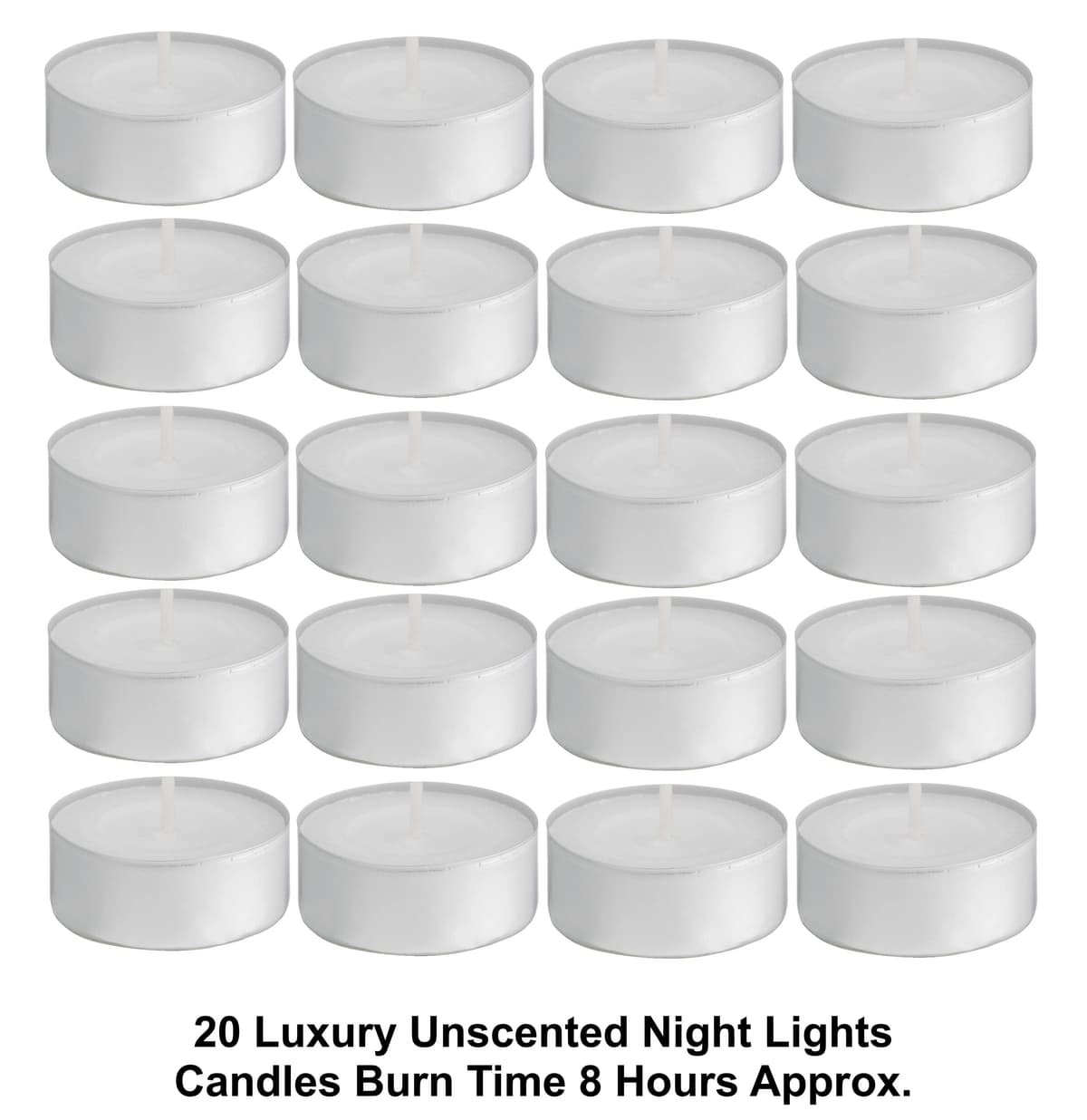 Baltus Candle 20 Pack White 8Hr