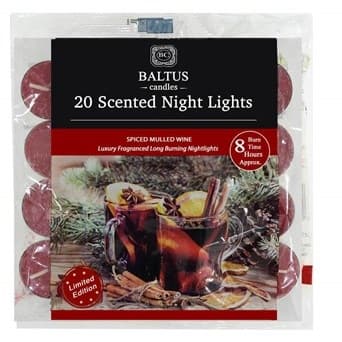 20 Pack 8hr Burn Night Lights Scented Mixed Berries