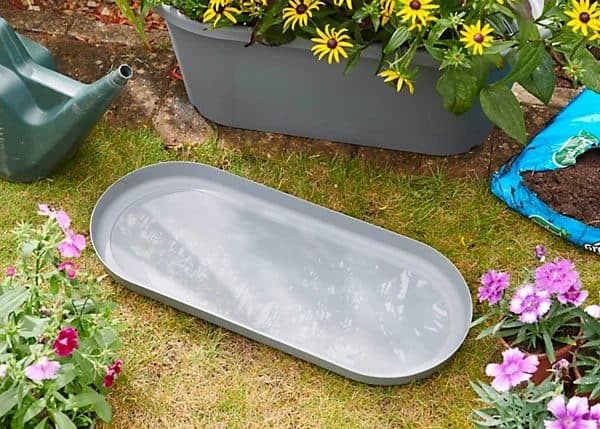 CLEVER POTS 50CM ROUND TROUGH RESERVOIR