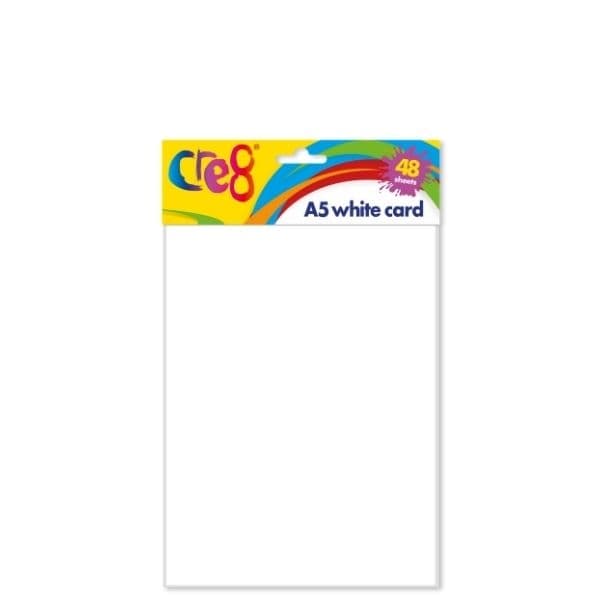 Martello A5 White Card, 48 Sheets