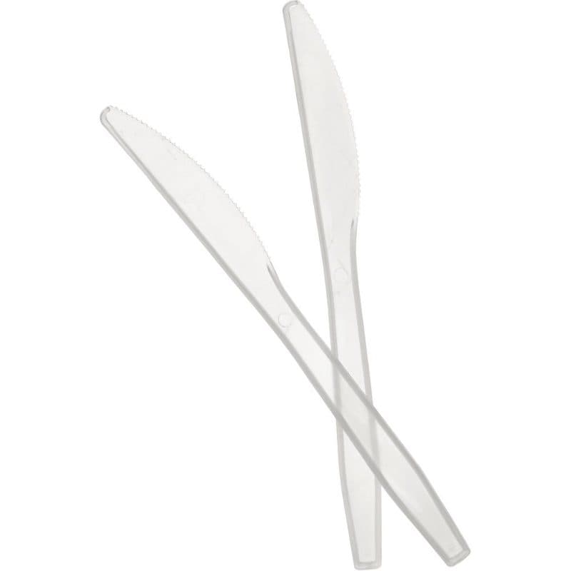 WL 30 Pack Reusable Plastic Knives