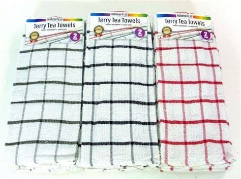 DGI 2PK Terry  Tea Towels