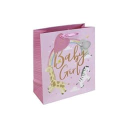 Eurowrap Hooray Baby Girl MediumGift  Bag 2