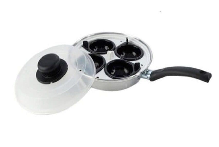 SOV 4 Cup Egg Poacher With Plastic Lid