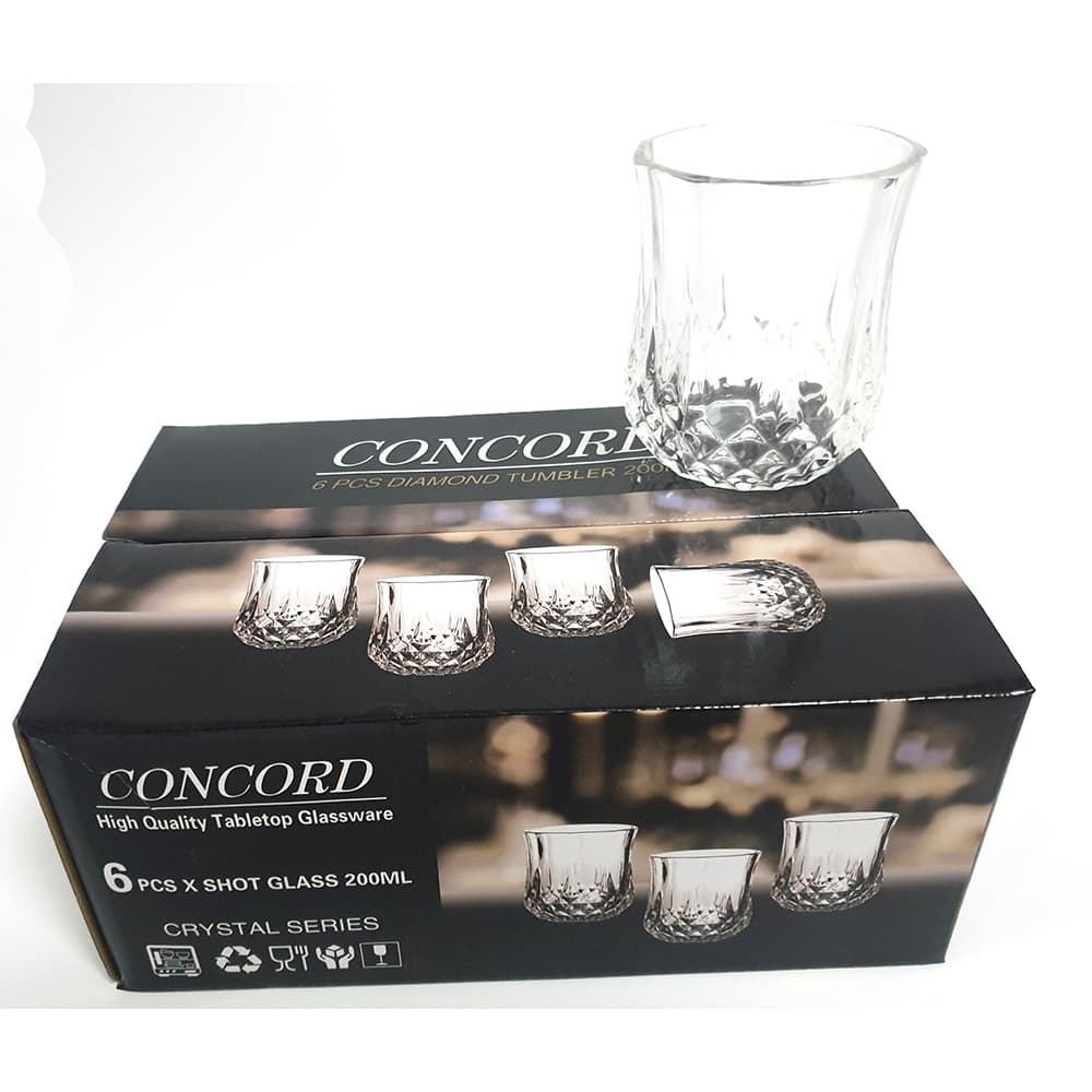 SOV concord Crystal Look Glass 6pc 200ml