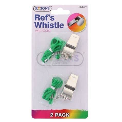 DGI 2PK REF'S WHISTLE WITH CORD