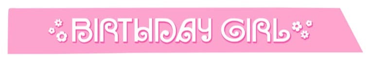 Unique Party Deluxe Birthday Girl Satiny Sash