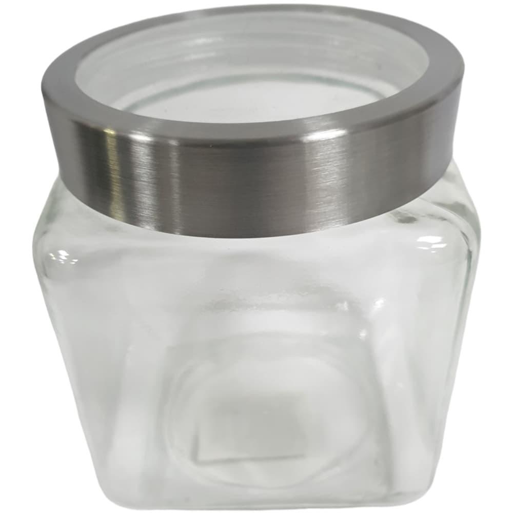 SOV Jar Square Glass See Through Lid 1.3LTR