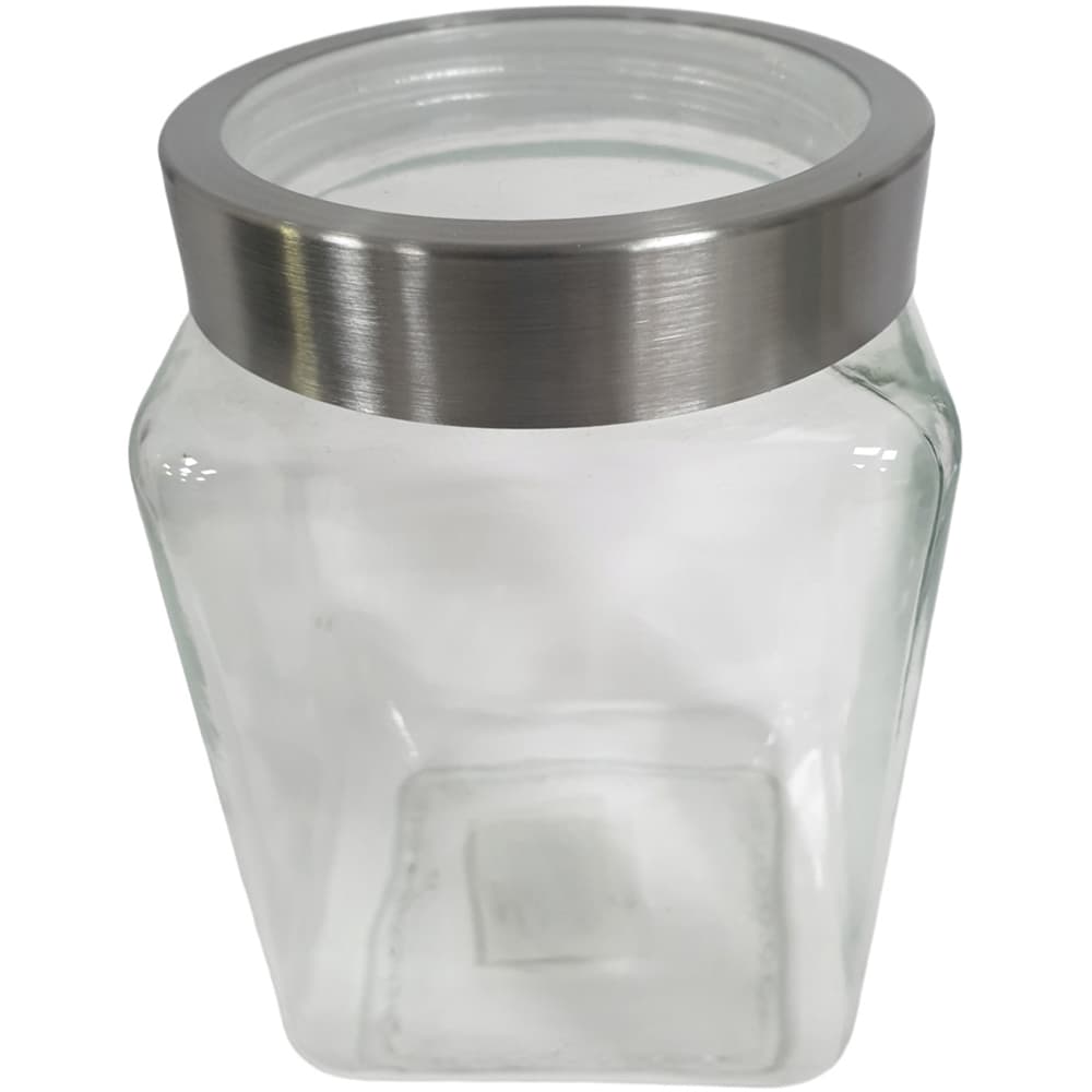 SOV Jar Square Glass See Through Lid 1.7LTR