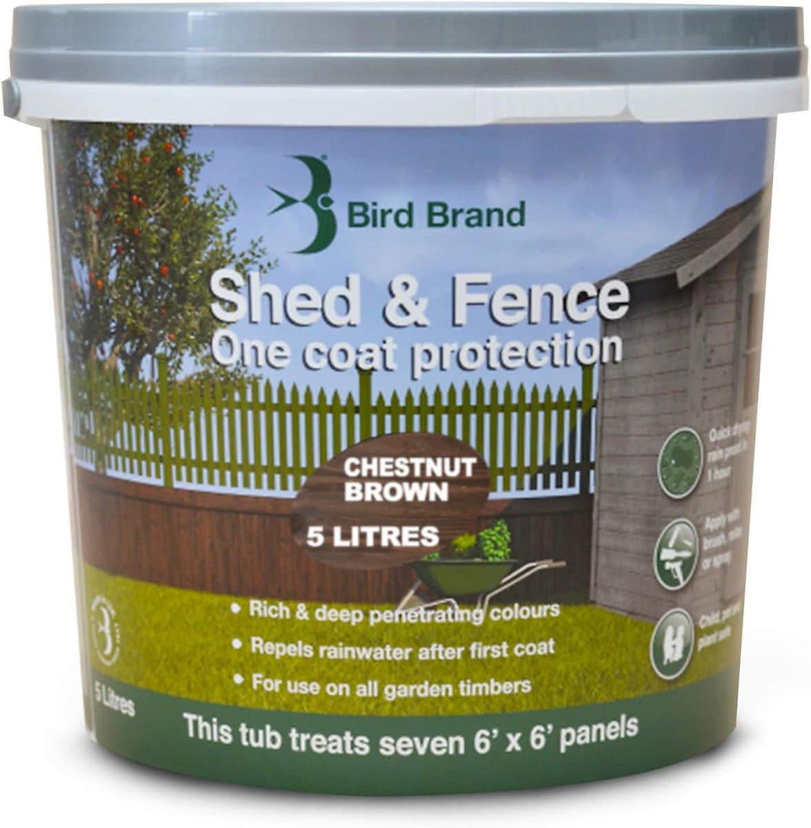5 Litre Shed & Fence OCP Chestnut Brown (Regular)