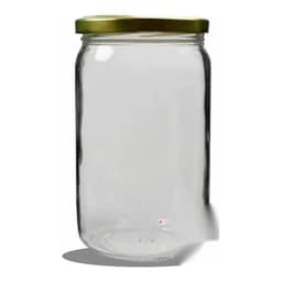 Glass Jar Round Gold Lid 1 Ltr 1