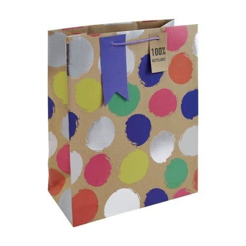 Sketchy Spots Kraft Large Bag