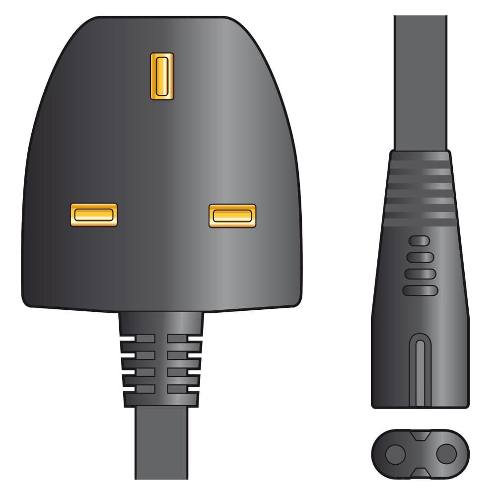 Mains Power Leads UK Plug - Clover Leaf 3A