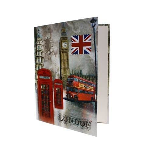 London Themed Ring Binder Iconic Prints