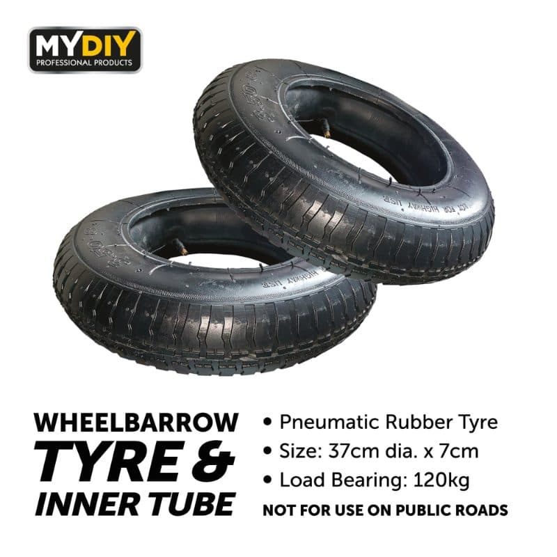 DGI 2pk Wheel Barrow Wheel (Rubber)