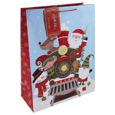 SANTA TRAIN XL GIFT BAG 72S FSC