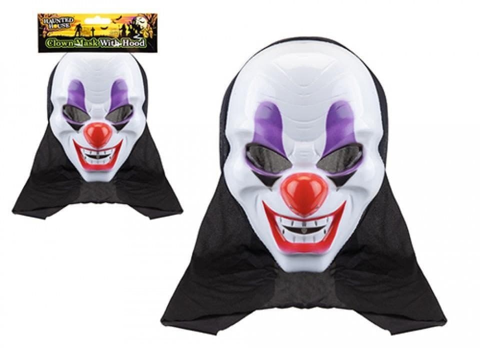 PMS Clown Mask With Hood Header Card
