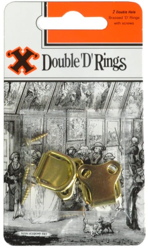 X Double D Rings Brassed *BP