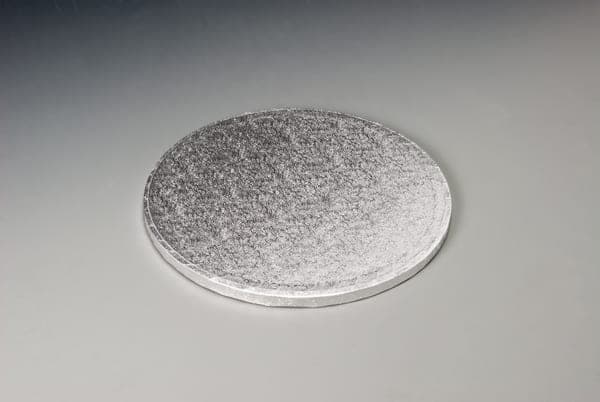 11" Round Embossed Cake 12mm Drum PACK OF 5 sil