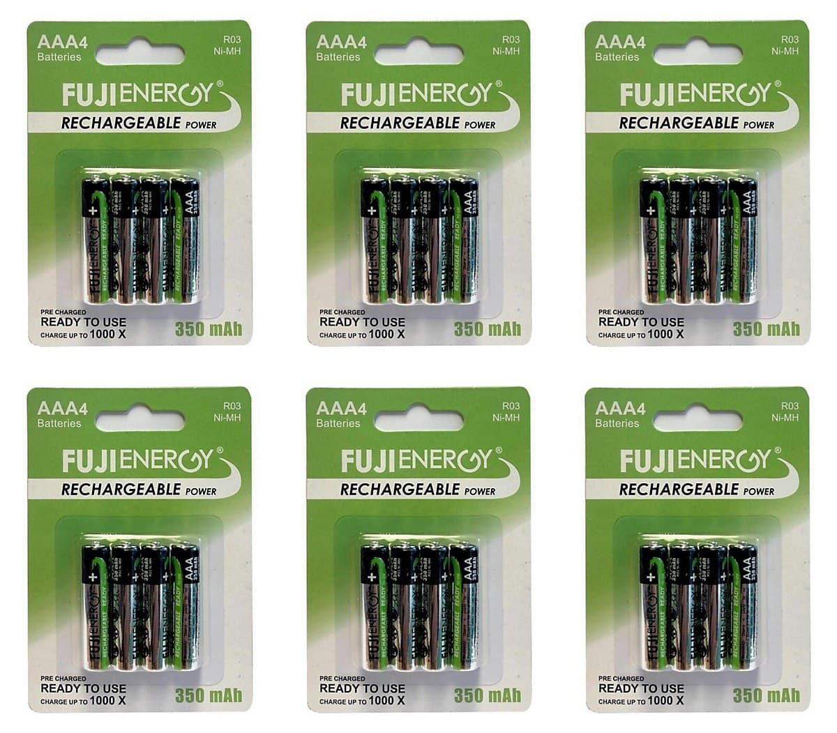 R03 Fuji Energy Rechargeable AAA 350 MAH