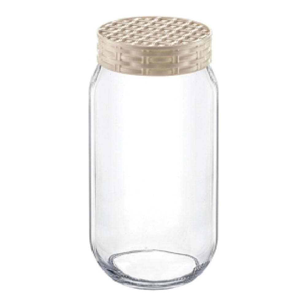 Glass Straw Decorated Jar 1000 cc