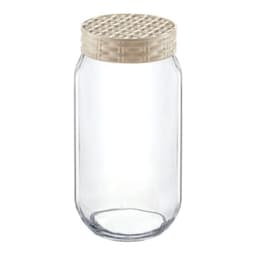 Glass Straw Decorated Jar 1000 cc 1
