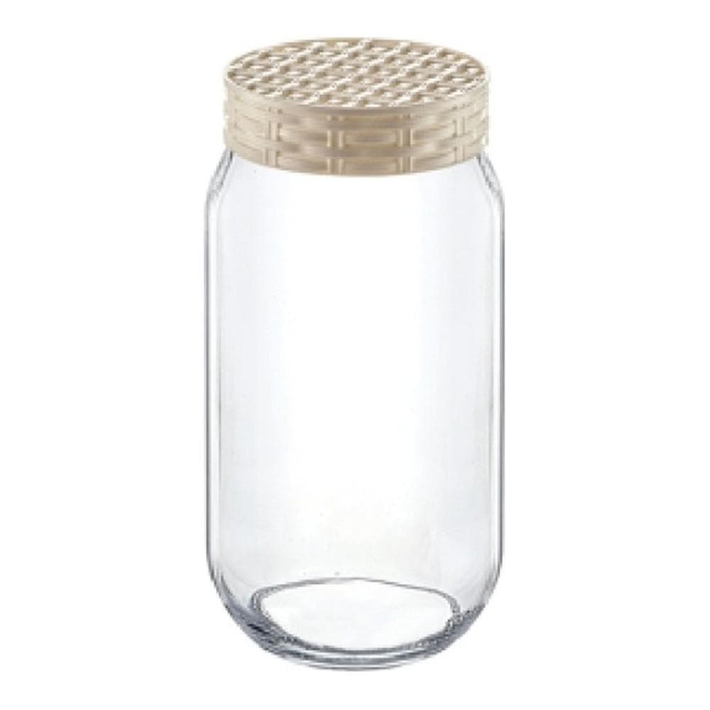 Glass Straw Decorated Jar 1500 cc